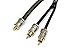 KnuKonceptz Krystal Kable Twisted Pair Triple Shield Y Adapter 1 Female 2 Male RCA Cable 1F2M