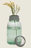 Midget Pint Mason Jar with Chicken Wire Flower Frog