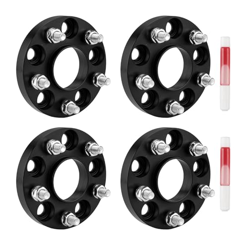 Torchbeam 5x4.5 Hub Centric Wheel Spacer 20mm for Elantra,CX-5,Sportage,Tucson,Sonata,Optima,Forte,Sorento,Civic,Soul,67.1mm Center Bore & M12x1.5 Stud, 4 Pcs 5x114.3mm Spacers,Black