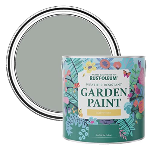 Rust-Oleum Grey Mould-Resistant Garden Paint In Matt Finish - Pitch Grey 2.5L