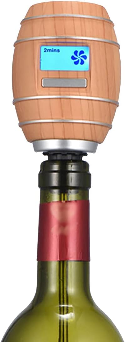 Electric Wine Decanter Electric Wine Aerator Pourer Wood Grain Air Wine Decanter For Red And White Wine Automatic Wine Dispenser Wine Pourer (Color : Wood Size : Free size)