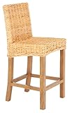 Safavieh Home Tobie Natural Rattan 24-inch Counter Stool