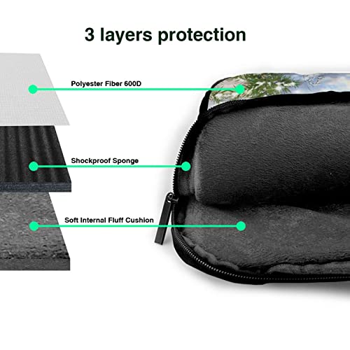 Bolso para portátil con diseño de muñeco de nieve invierno miniatura 6