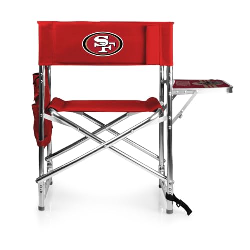 Image of Picnic TIME NFL Unisex-Adult NFL Sports Chair with Side Table, Beach Chair, Camp Chair for Adults