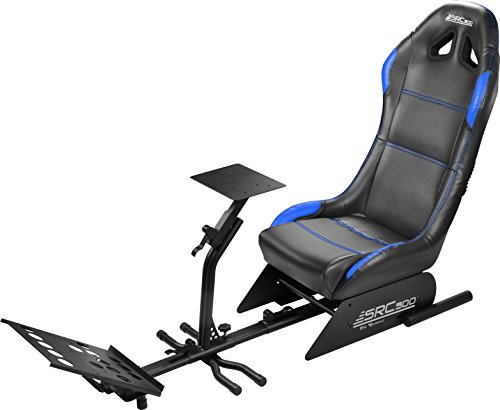 Subsonic - SRC 500 BLUE Driving Cockpit - Asiento tipo con soportes para el volante y para pedales - SRC...