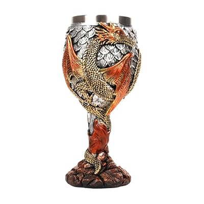Genérico Copa medieval, copa de vino de dragón | Taza Medieval con Diseño de Dragones - Cáliz de copas de dragones, copa de cáliz medieval segura y creativa para beber a diario y decoración de | Ya disponible en tu tienda friki favorita! En mundofriki.es! Genérico Copa medieval, copa de vino de dragón | Taza Medieval con Diseño de Dragones - Cáliz de copas de dragones, copa de cáliz medieval segura y creativa para beber a diario y decoración de | Ya disponible en tu tienda friki favorita! En mundofriki.es!