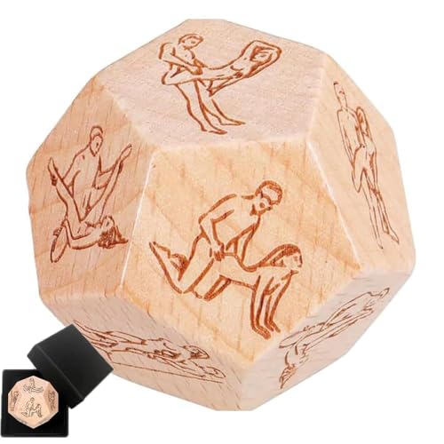 Gift for Fathers Day Boyfriend Husband Date Night Dice - Couples Games for Adults | Christmas White Elephant Anniversary Wedding Birthday Gifts for Men Women Adults (Love DICE (NEW 1.6 in))
