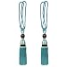 Andux 1 Pair Curtain tie Back Tassel Curtain Rope Tiebacks for Home Decoration CLGQ-02 (Peacock Blue)