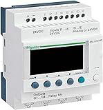 plc schneider m221 Visualización local: Donde Schneider Electric SR2B121BD Relé Inteligente Compacto Zelio Logic sin Reloj, 12 I O, 24V DC, Monitor