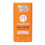 Megababe Quick Shave No-Rinse Shave Stick | Shaving Touch-Ups & Travel Made-Easy | with Sea Moss & Hyaluronic Acid | 2.4 oz