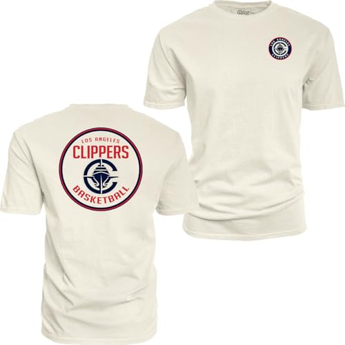 Image of Blue 84 NBA Unisex-Adult NBA Officially Licensed T-Shirt Ringspun Front /Back Ivory