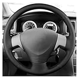 Funda Volante para Toyota para Corolla para Matrix Auris 2006-2010 Protector para Volante Coche Accesorio Coche Trenza Volante Personalizada(Light Blue Thread)