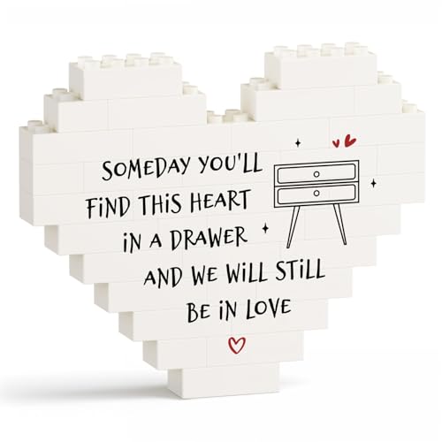 Gifts for Him Her - I Love You Building Blocks Puzzle, Anniversary Romantic Gifts for Men Women Husband Wife, Unique Birthday Gift for Boyfriend Girlfriend, Long Distance Relationship Presents