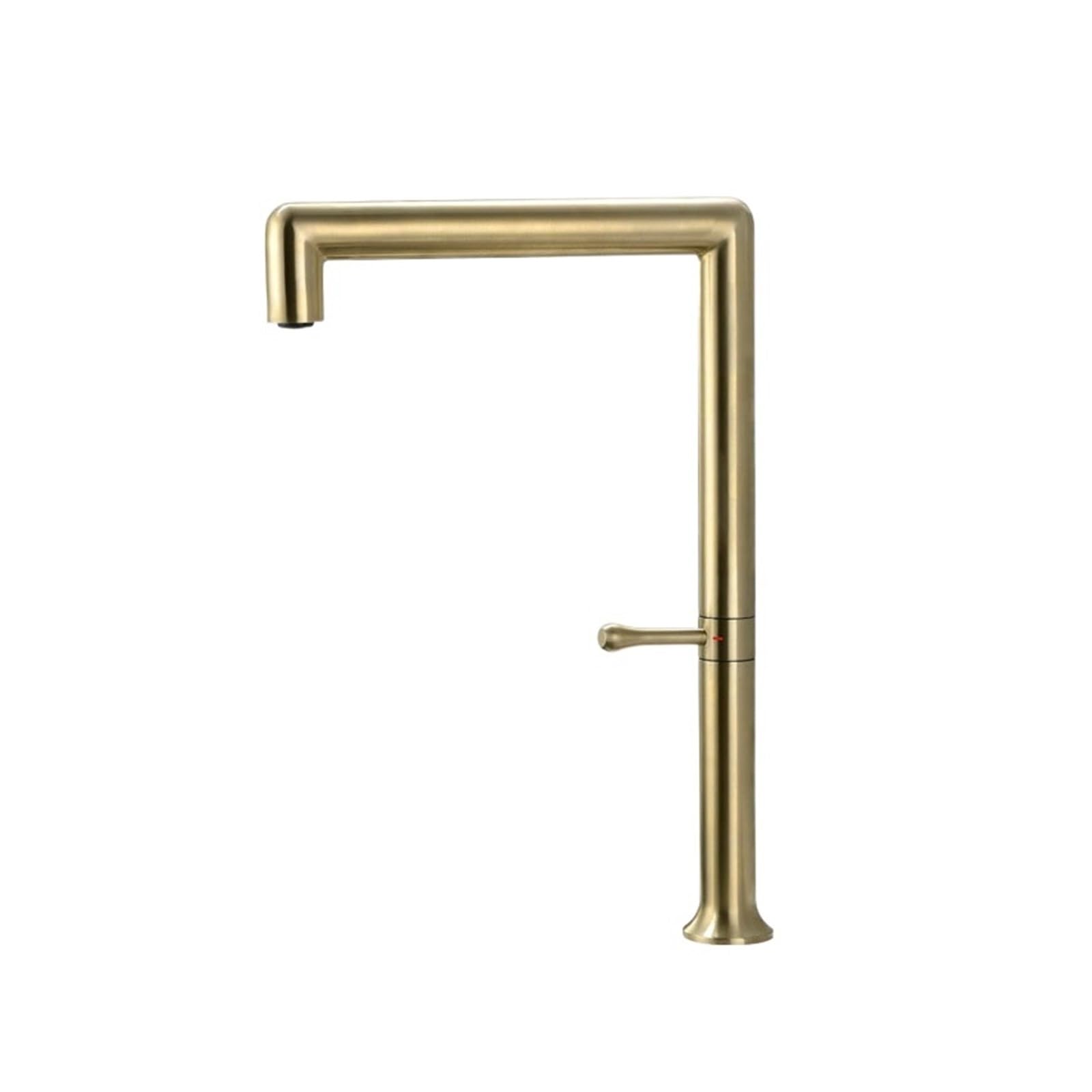CZYWKDDPP Kitchen Tap, Brushed Gold Faucet Deck Mount Rotatable Water Mixer Stainless Steel Faucet(2)