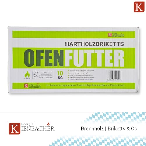 10- 120kg Nestro Hartholzbriketts im 10kg Karton FSC Gluthalter Kamin Ofen Brenn Holzbriketts Heiz Grill Smoker Kohle | Energie Kienbacher-3