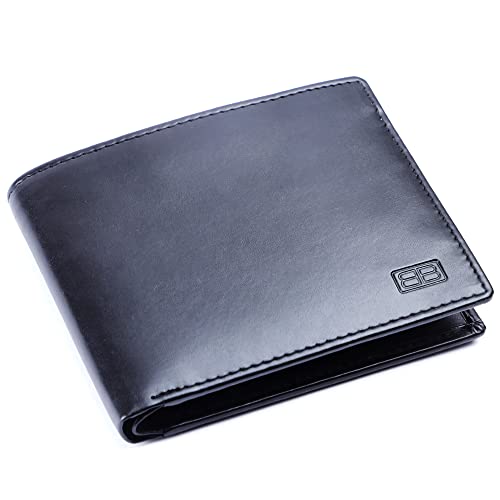Image of Brooklyn Bridge Wallet for Men's Slim Leather Wallet with RFID & Coin Pocket - Stylish Bifold for Cards & Cash | Multiple Card Slots | Durable Everyday
