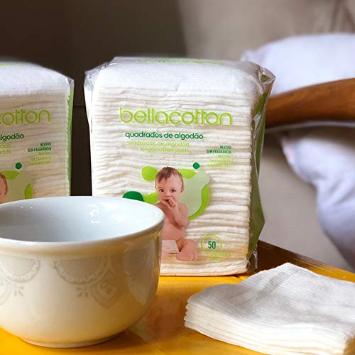 ALGODÃO QUADRADO BELLACOTTON BABY 12 X 50 UN.
