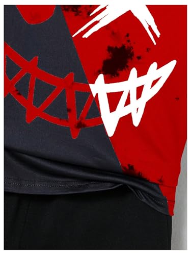 Image of WDIRARA Boy's Two Piece Graphic Print Hooded Neck Tops and Track Shorts Clothing Set