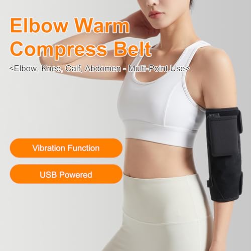 Support de bras chauffant électrique USB noir extensible unisexe hiver