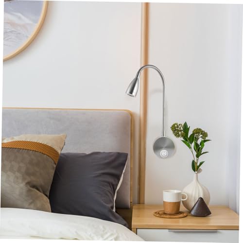 Luz cálida de lectura para dormitorio: aplique LED orientable con interruptor en la base 6