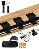 【Rangement propre et organisé】Les câbles à scratch vous permettent d’organiser vos câbles de manière sûre et soignée, évitant ainsi les nœuds et garantissant un environnement propre et rangé à la maison ou au bureau.