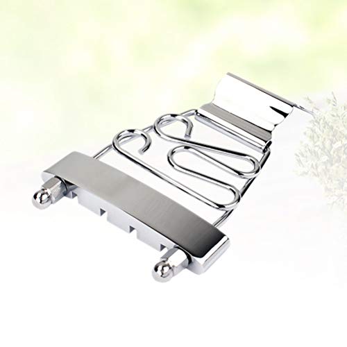 Supvox Bass Trapeze Tailpiece Bridge Wired Frame For 4 String Electric Bass Parts Accessories #TOP2