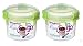 Produktbild Sistema Müsli to Go Set, Aufbewahrungsbehälter für Lebensmittel mit Unterteilung, 2x530 ml, grün