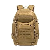Mountain Land 38L taktischer rucksack Militär Rucksack Herren Große Kapazität 2 Tage Armee Assault Pack kampfrucksack für Taktischer Assault Wandern Reisen Outdoor Reisen Jagd Khaki