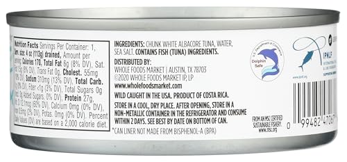 365 by Whole Foods Market, Albacore Tuna in Water, 5 Ounce