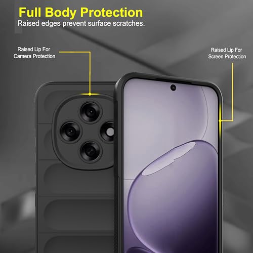 Image of Zapcase Back Case Cover for Oppo F31 Pro 5G | Compatible for Oppo F31 Pro 5G Back Cover | Liquid Silicon Magic Case with Camera Protection | Black