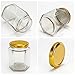 BIGIVACA 6 oz Mini Honey Jars - 30 Pack Hexagon Glass Jars with Wood Dippers, Gold Lids, Bee Pendants, Jutes, Stickers for Wedding Favors, Party Favors, Candle Making