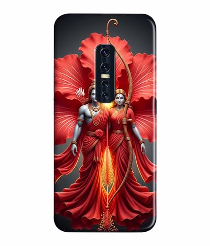 Image of Lord Ram with Sita MATA Printed Hard Back Case Cover & Compatible for Vivo V17 Pro (Multicolor) - D1806