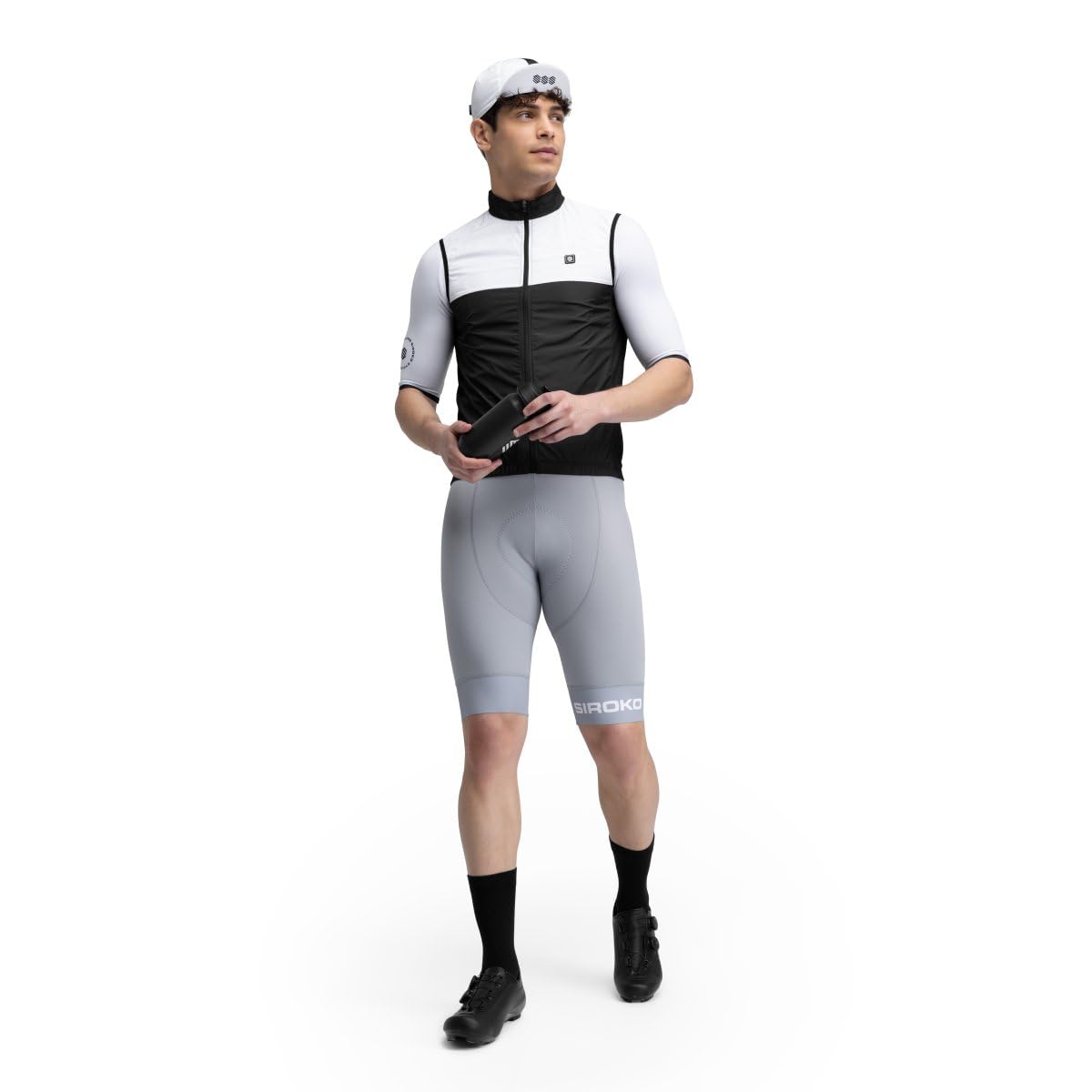 SIROKO Chaleco cortavientos ciclismo V1 Copenhagen Negro M