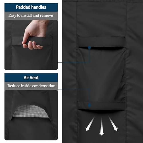 Funda de sofá modular resistente a la intemperie 308x138x89 cm 7