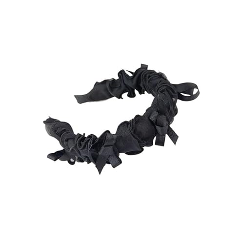 KAJYLFAST Fabric Pleated Headband Wide Edge Hair Pressed Clip