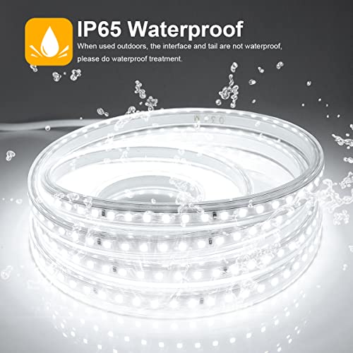 Tira LED Exterior Flexible 16.4ft Blanco IP65 miniatura 2