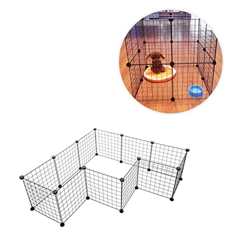 Außengehege Für Kaninchen & Meerschweinchen – 180x75 Cm Mit Sonnenschutz | Verzinkter Stahl, Abschließbare Tür