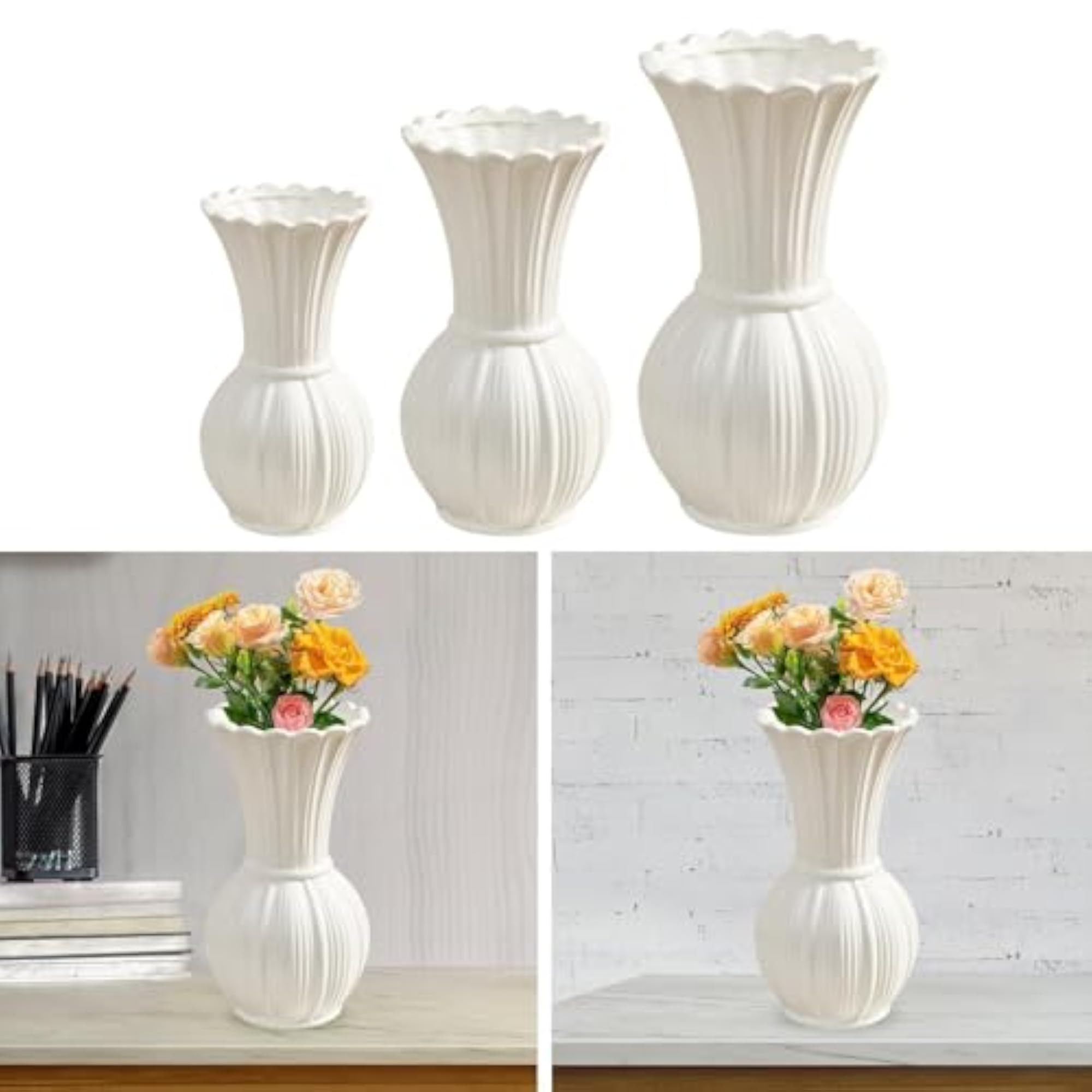 Ceramic Flower Pot, Simple Tabletop Ornament