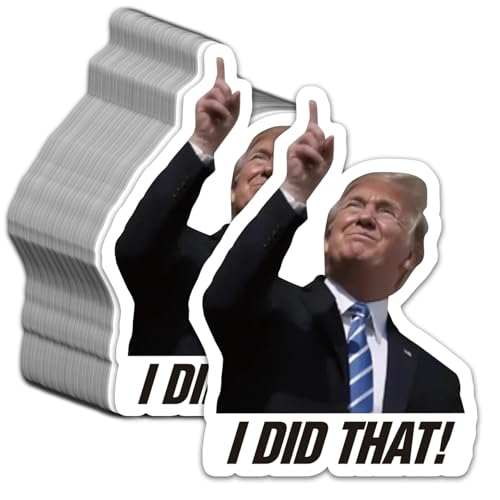 100pcs Trump I Did That Stickers for Gas Pump Stickers Decal, Donald Trump Merchandise, Anti-Trump Stickers Trump Nation Democrats Elon Musk