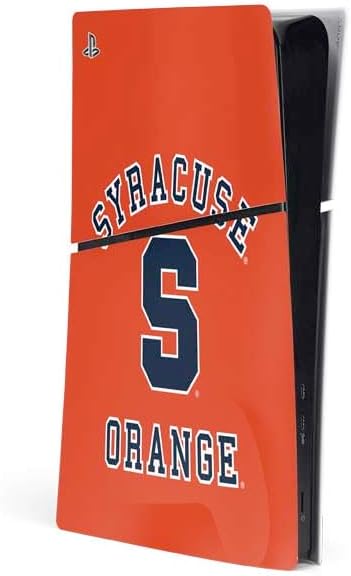 Skinit Decal Gaming Skin Compatible with PS5 Slim Digital Edition Console - Officially Licensed Syracuse University S Orange Design
