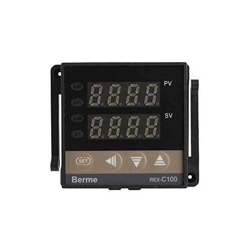 Miniatura 3 de Controlador profesional de temperatura digital REX-C100, termopar GD de la retransmisión de estado sólido K de 40A (AC100-240V)