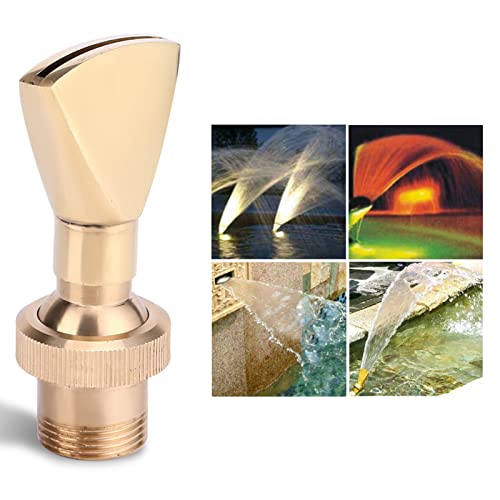 Restokki Fountain Nozzle Heads, Fan Spray Nozzle, Pond Fountain Head, 1/2