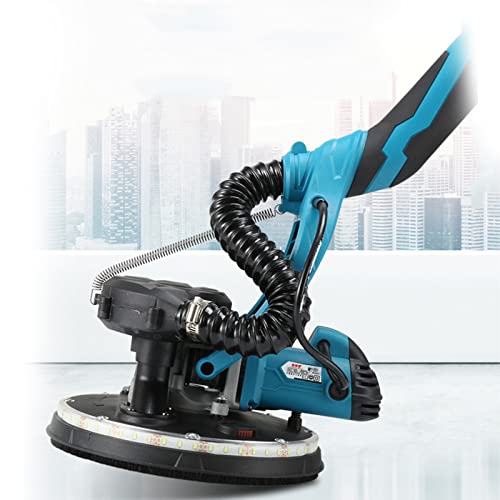 BEESOM Ponceuse à Bras Ponceuse Girafe,1800W Ponceuse Murale De Plafond, Ponceuse électrique avec Aspirateur, Ø230 mm/1000-2100rpm,avec Lumière LED et Sac à Poussière,50sandpaper