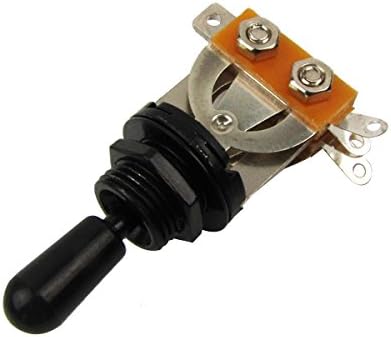 Musiclily 3 Way Short Straight Toggle Switch Pickup Selector for Les Paul/SG Style Electric Guitar, Black Top with Black Tip - Image 4