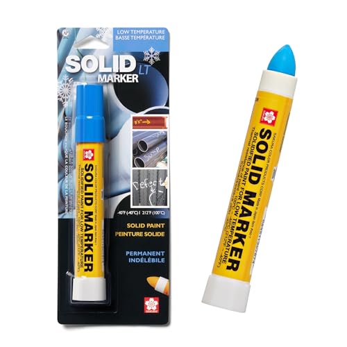 SAKURA Solid Paint Markers with Twist Up Tip - Low Temperature Permanent Marker Pens - Window, Wood, & Glass Marker - Blue Paint - 1 Pack