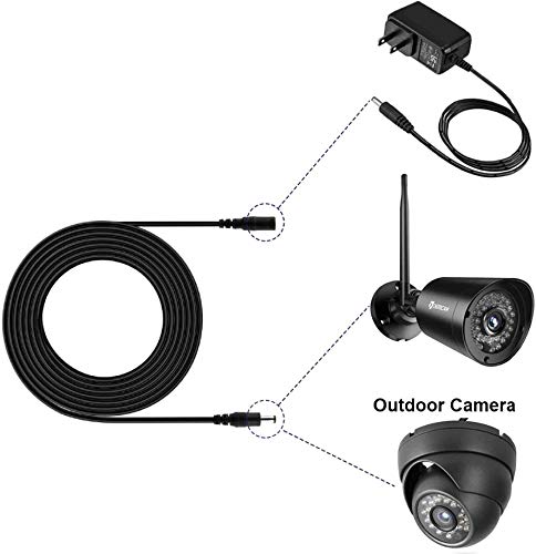 Alfais 4382 Dc Adaptör Uzatma Kablosu 1 m 5.5mm x 2.1mm Dişi Erkek