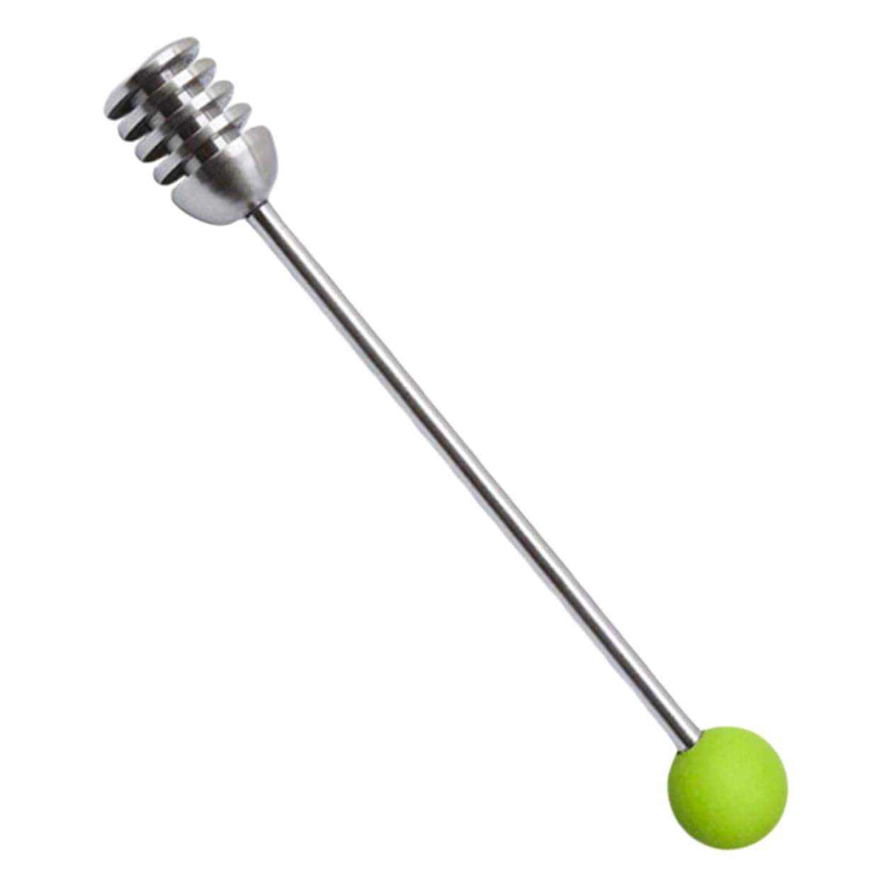 PRETYZOOM Honey Stirrer Stainless Steel Honey Spoon Syrup Stir Sticks Easy to Clean for Baker Random