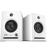 Ortizan Dual-Mode 2.0 Studio Monitors, Active Monitor Speakers Bluetooth 5.3 Wireless Computer PC, 80W Power Bookshelf Speakers, Wooden Enclosure for Recording Multimedia, Gaming, Music Production