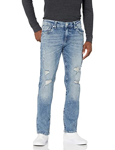 True Religion Men's Ricky Straight Leg Jean, Medium Worn, 42