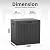 EasyUp 35 Gallon Outdoor Storage Box, Outdoor Deck Boxes for Garden Tools Equipment,Cushions and Patio Storage,Lockable and Resin,Easy to Install(Black)